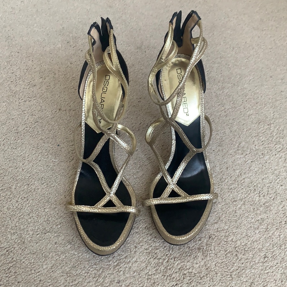 Dsquared2 Leather High Heeled Sandals